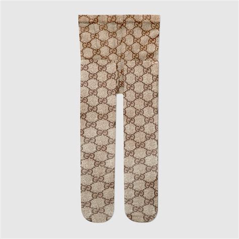 collant à effet usé gucci|Collants à motif GG en tulle beige et ébène à motif GG .